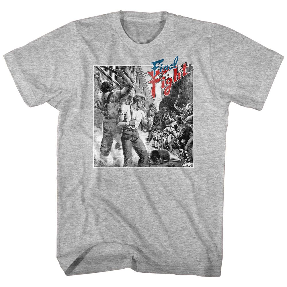 FINAL FIGHT Brave T-Shirt, B&W Fight