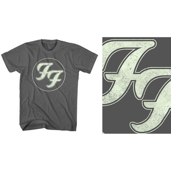 FOO FIGHTERS Attractive T-Shirt, Gold FF Logo
