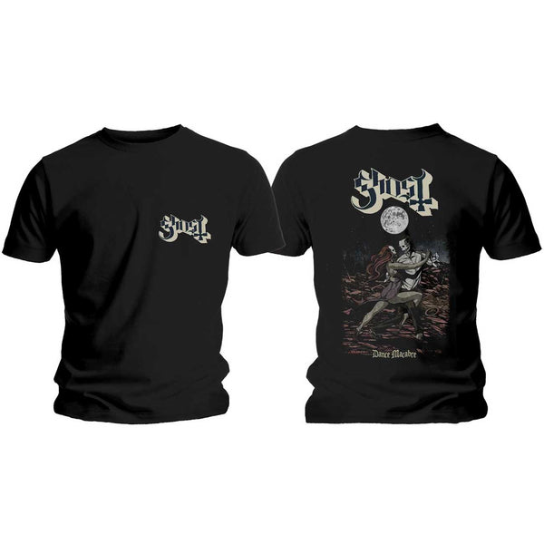 GHOST Attractive T-Shirt, Dance Macabre Cover & Logo