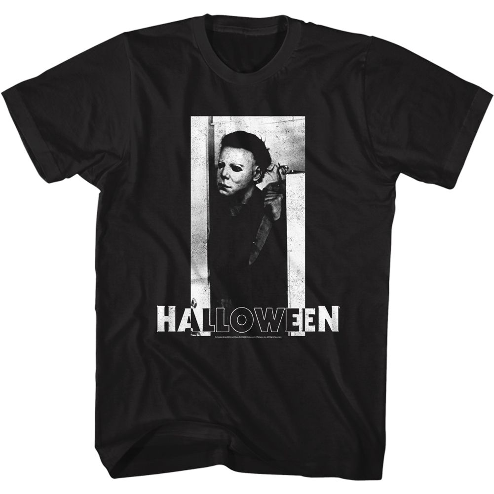 HALLOWEEN Terrific T-Shirt, Michael & Logo B&W