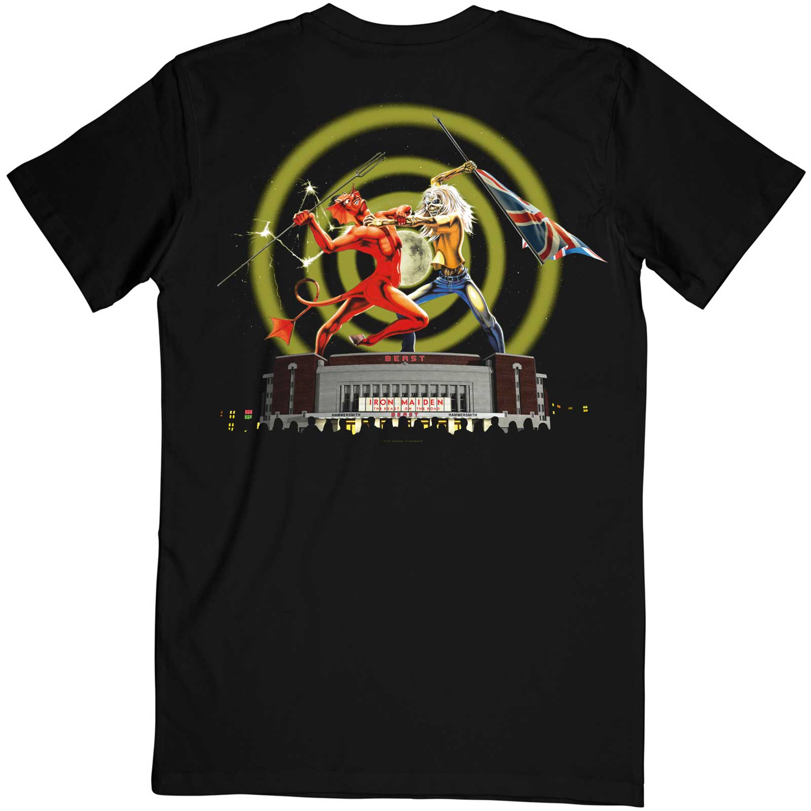 IRON MAIDEN Attractive T-Shirt, Beast Over Hammersmith Eddie & Devil