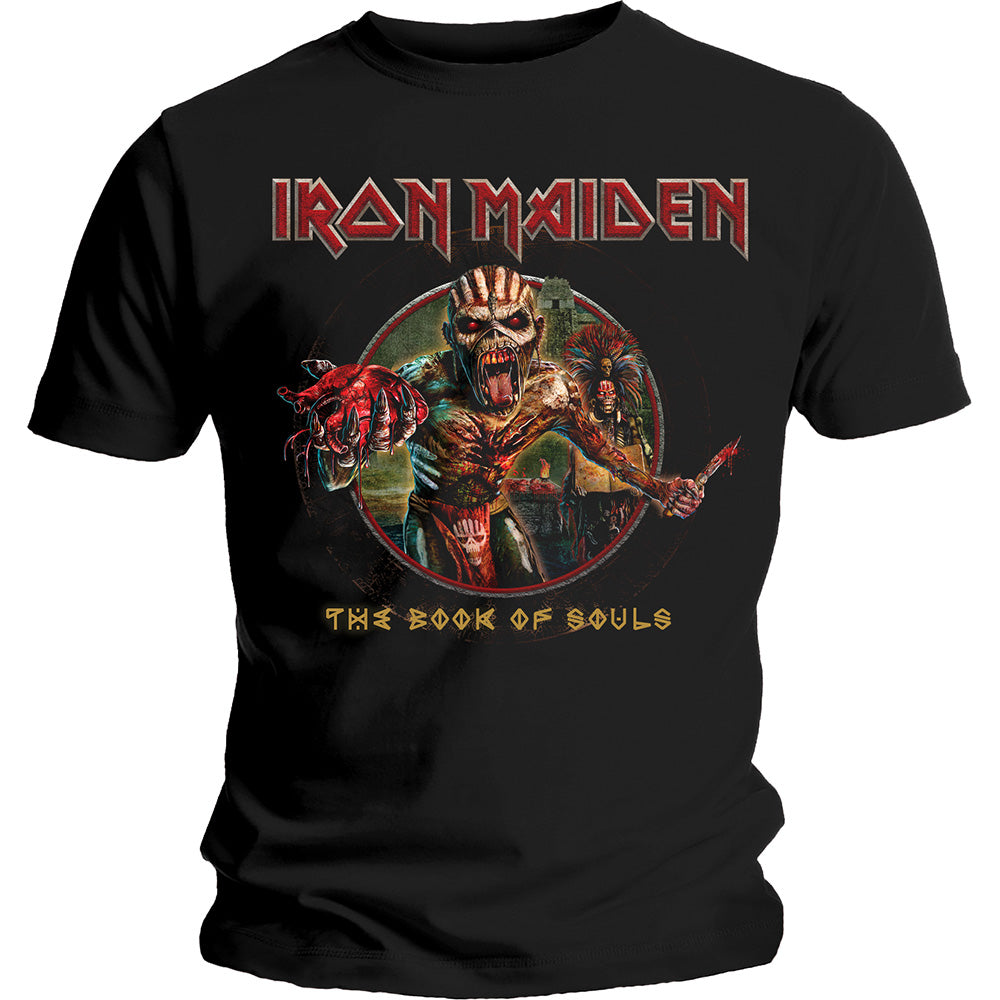 IRON MAIDEN Attractive T-Shirt, Book Of Souls Eddie Circle