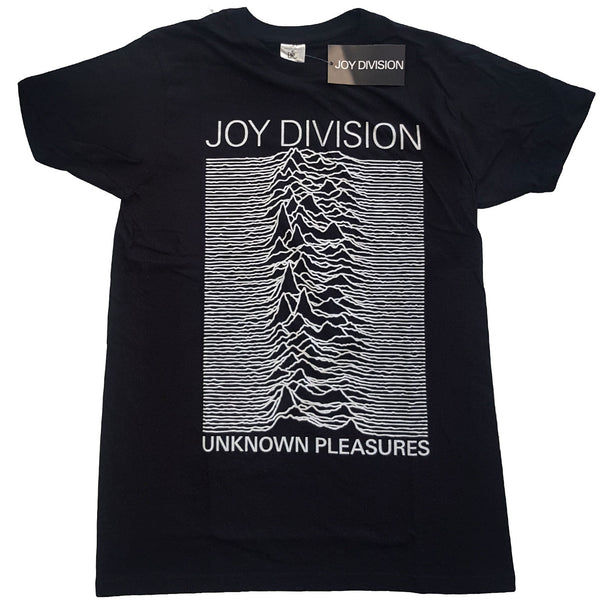 JOY DIVISION Attractive T-Shirt, Unknown Pleasures White On Black