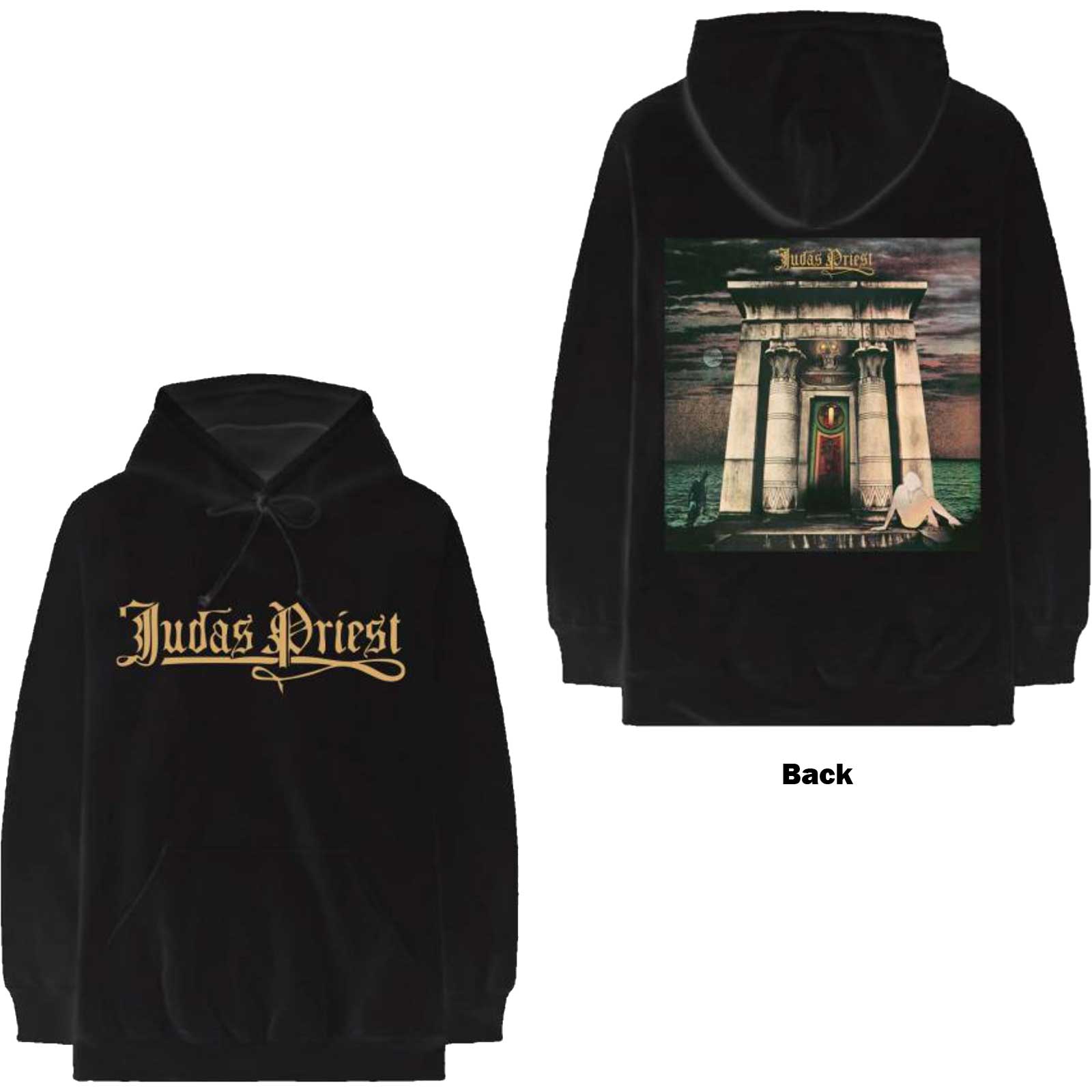 JUDAS PRIEST Attractive Hoodie, Sin After Sin Logo & Album Cover