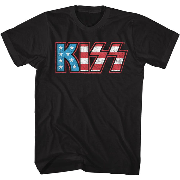 KISS Eye-Catching T-Shirt, Flag Kiss