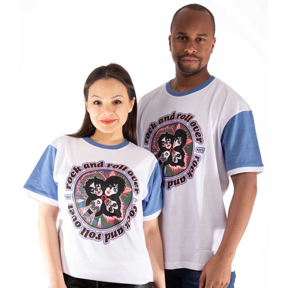 KISS Attractive T-Shirt, Rock And Roll Over