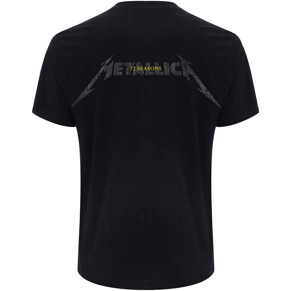 METALLICA Attractive T-shirt, 72 Seasons Charred Logo