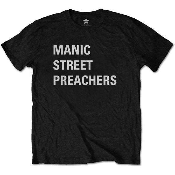MANIC STREET PREACHERS Attractive T-Shirt, Block Logo