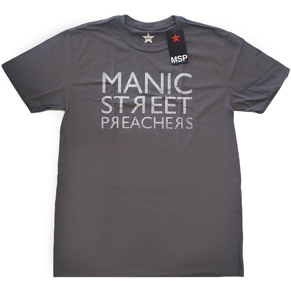 MANIC STREET PREACHERS Attractive T-Shirt, Reversed Logo