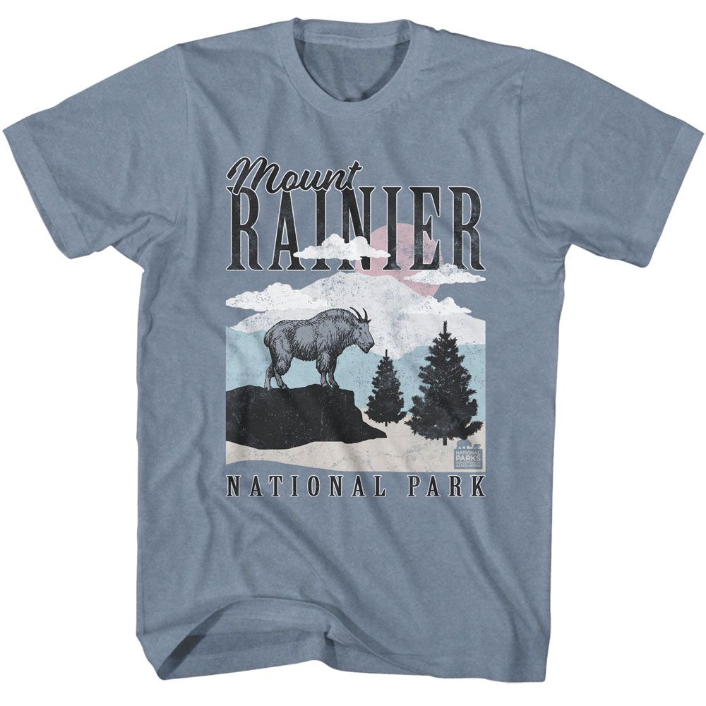 NPCA Eye-Catching T-Shirt, Ranier Minimalist Landscape