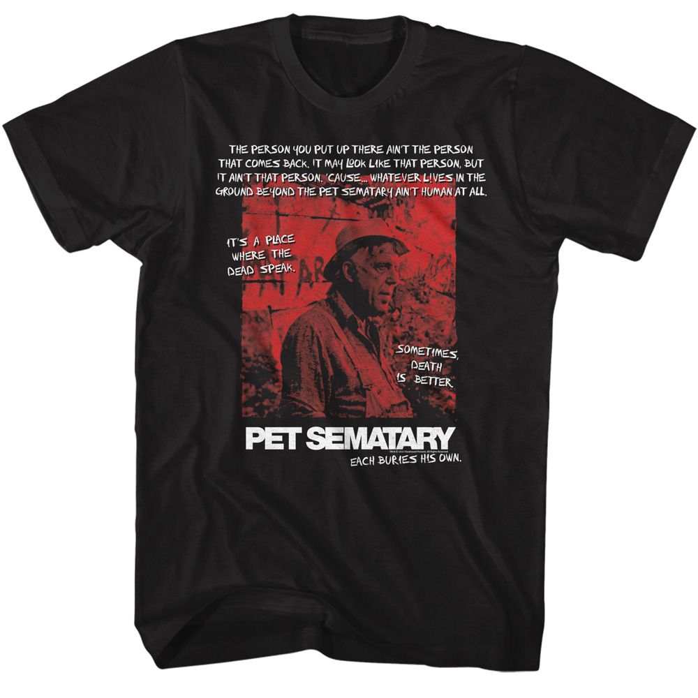 PET SEMATARY Terrific T-Shirt, Jud Quotes