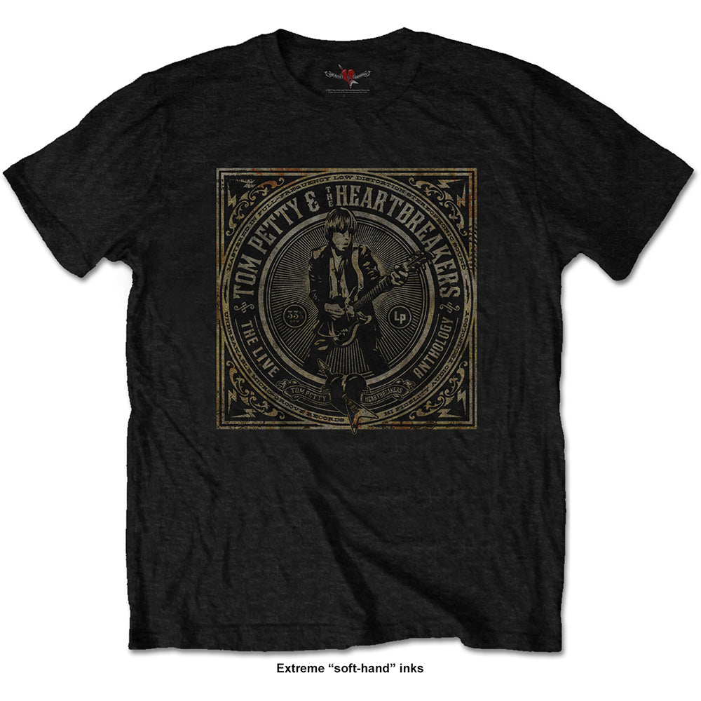 TOM PETTY & THE HEARTBREAKERS Attractive T-Shirt, Live Anthology