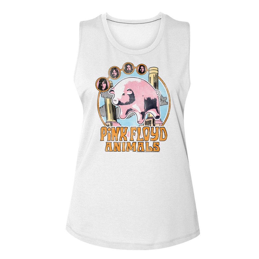 PINK FLOYD Muscle Tank, Circle Pig