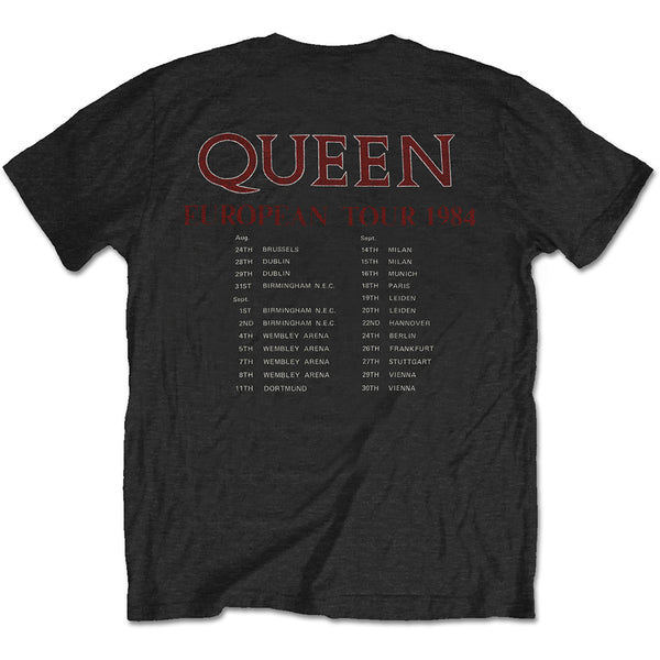 QUEEN Attractive T-Shirt, EUROPEAN TOUR 1984