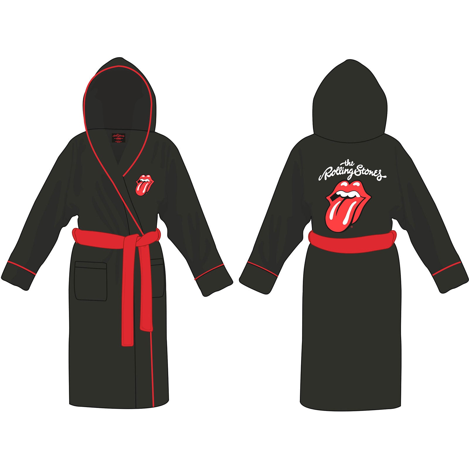 ROLLING STONES Attractive Bathrobe, Classic Tongue