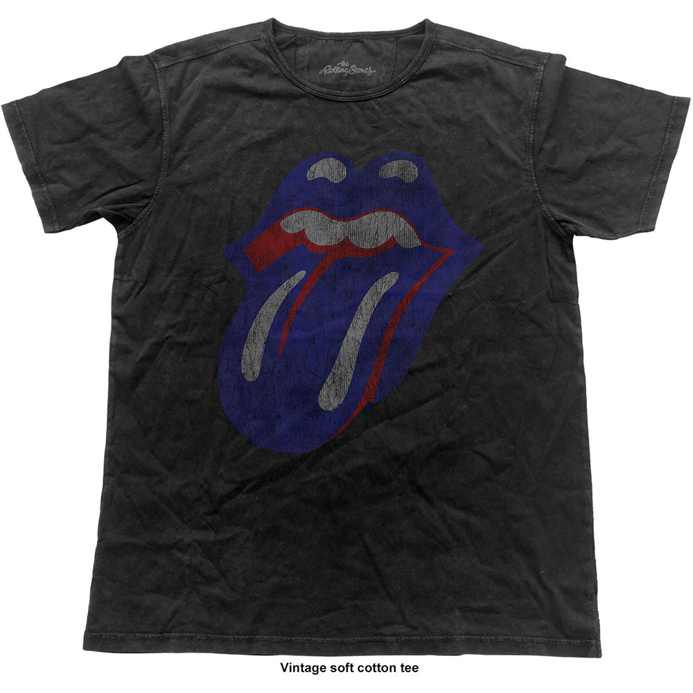 THE ROLLING STONES Attractive T-Shirt, Blue & Lonesome Tongue