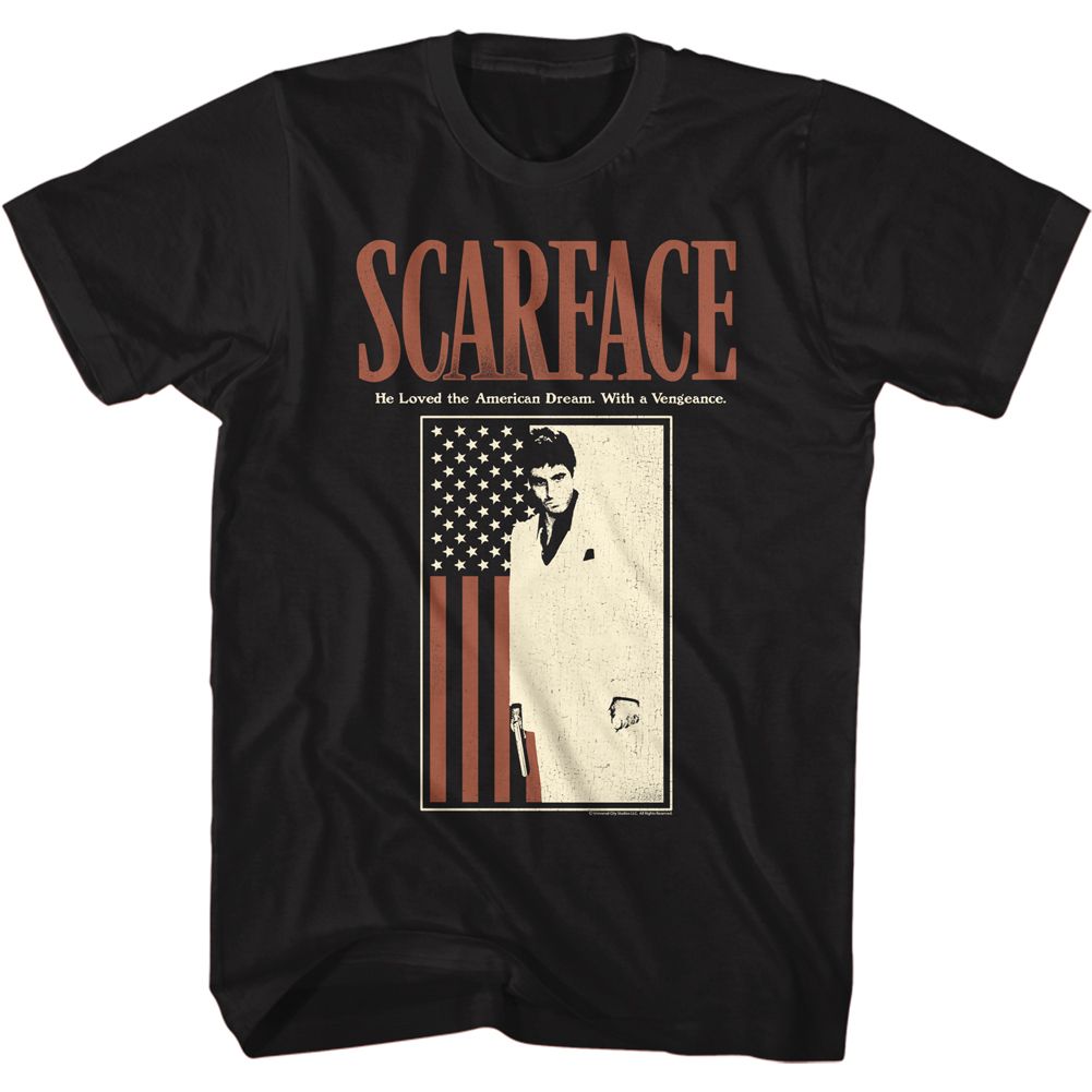 Scarface Scarfacewithflag T-Shirt
