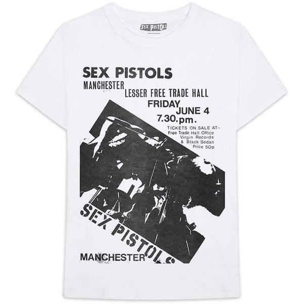 THE SEX PISTOLS Attractive T-Shirt, Manchester Flyer