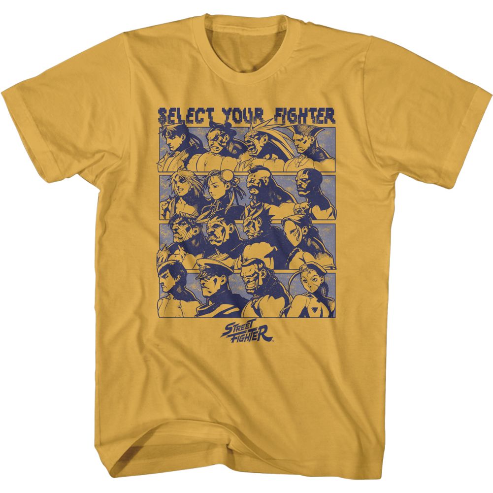 STREET FIGHTER Brave T-Shirt, Fighter Select