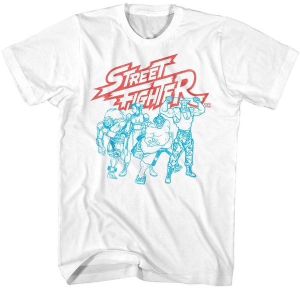 STREET FIGHTER Brave T-Shirt, SF2 Fighters Group