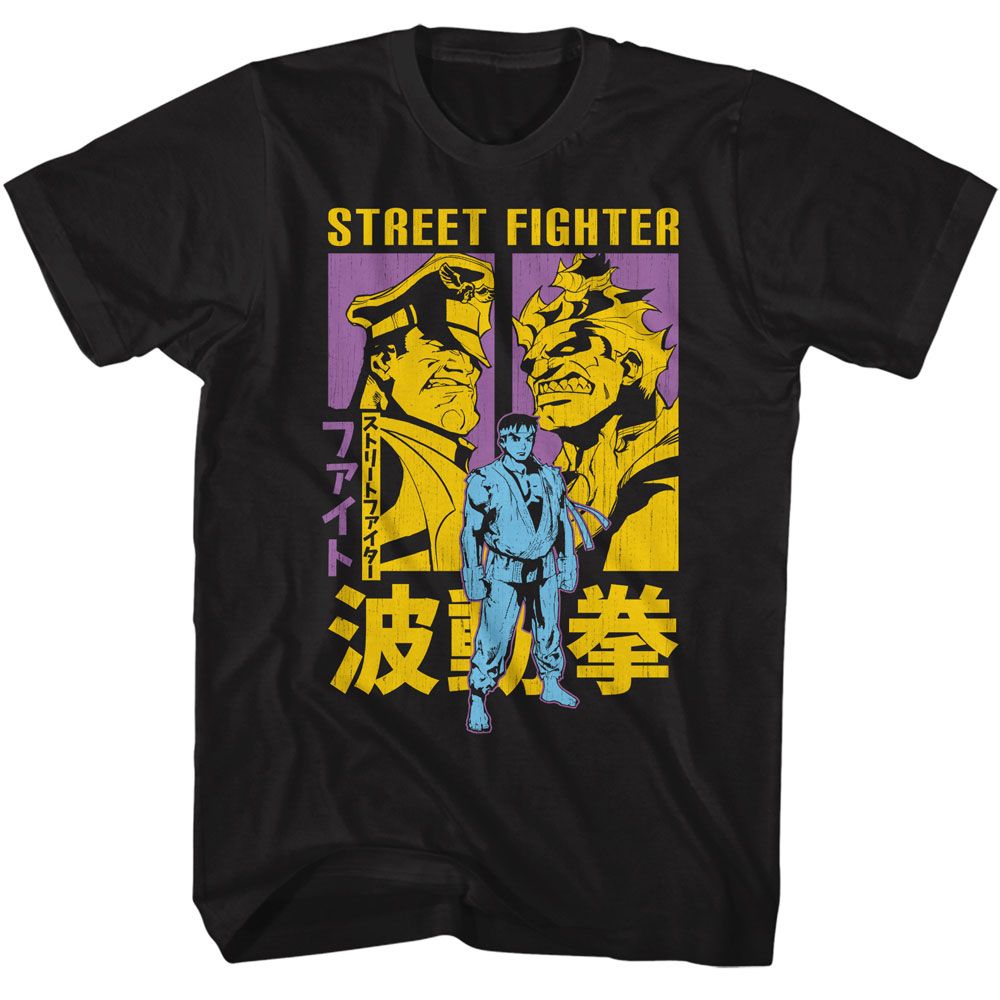 STREET FIGHTER Eye-Catching T-Shirt, Ryu Akuma And M Bison