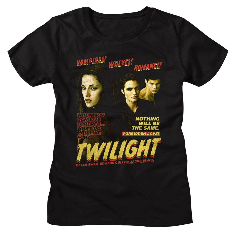 Women Exclusive TWILIGHT T-Shirt, Vampires Wolves Romance