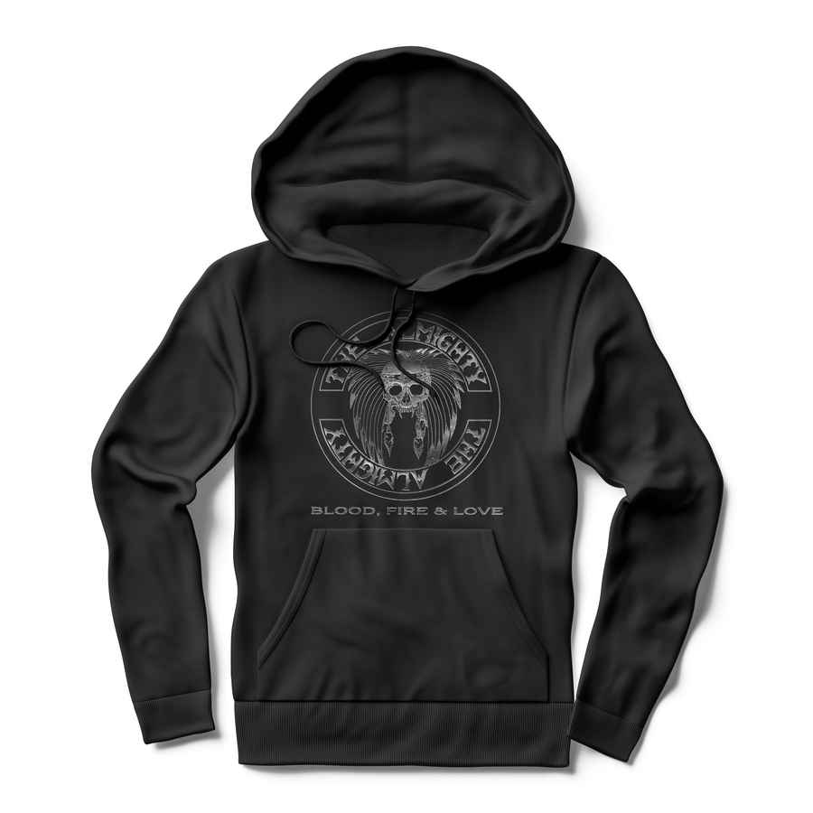 THE ALMIGHTY Powerful Hoodie, Blood, Fire, Love