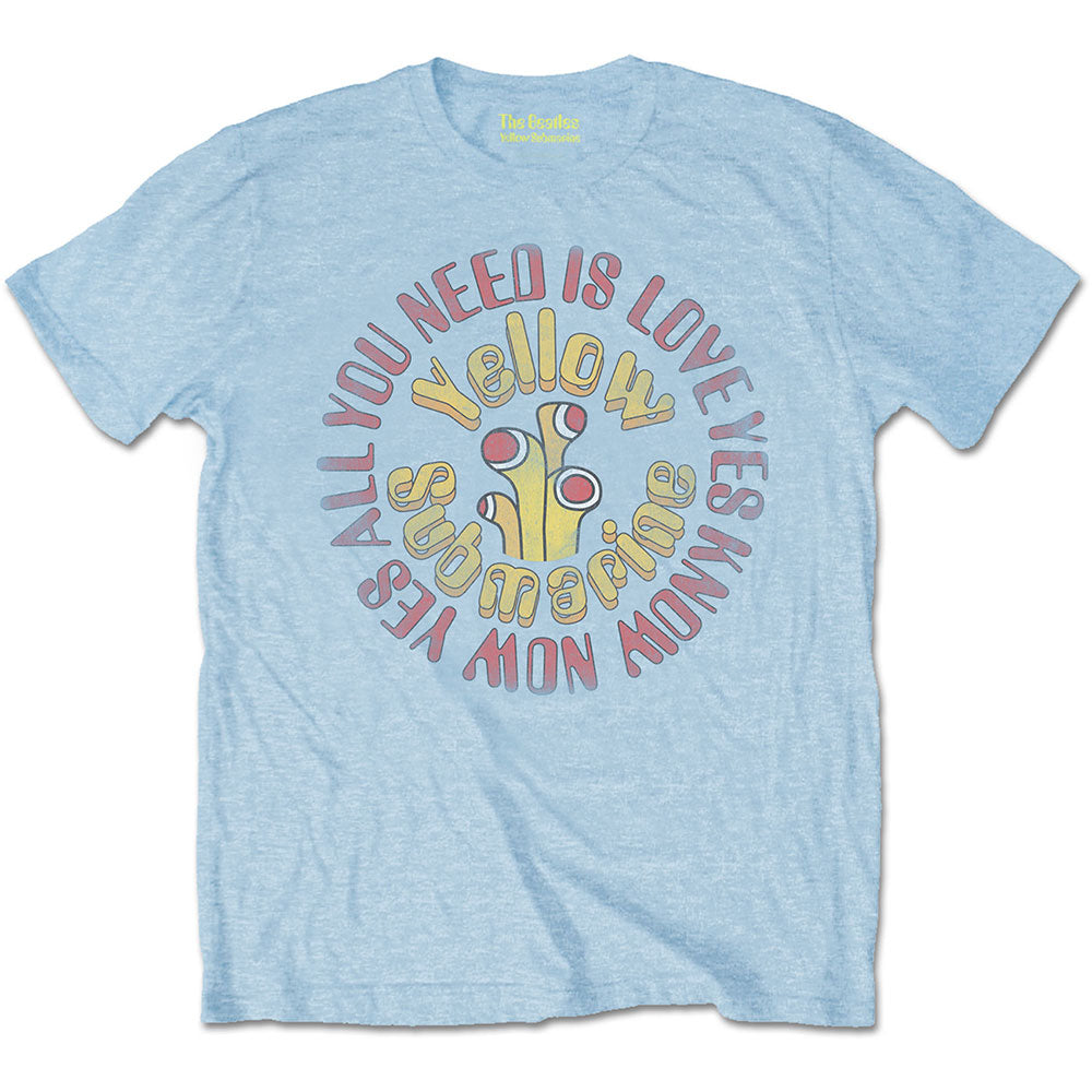 The Beatles Yellow Submarine Aynil Circle Vintage T-Shirt