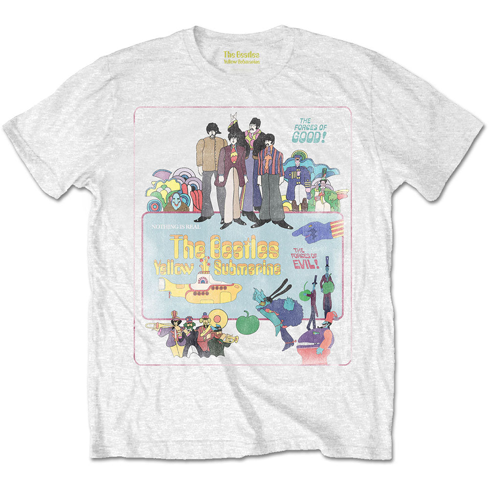 THE BEATLES Attractive T-Shirt, Yellow Submarine Vintage Movie Poster