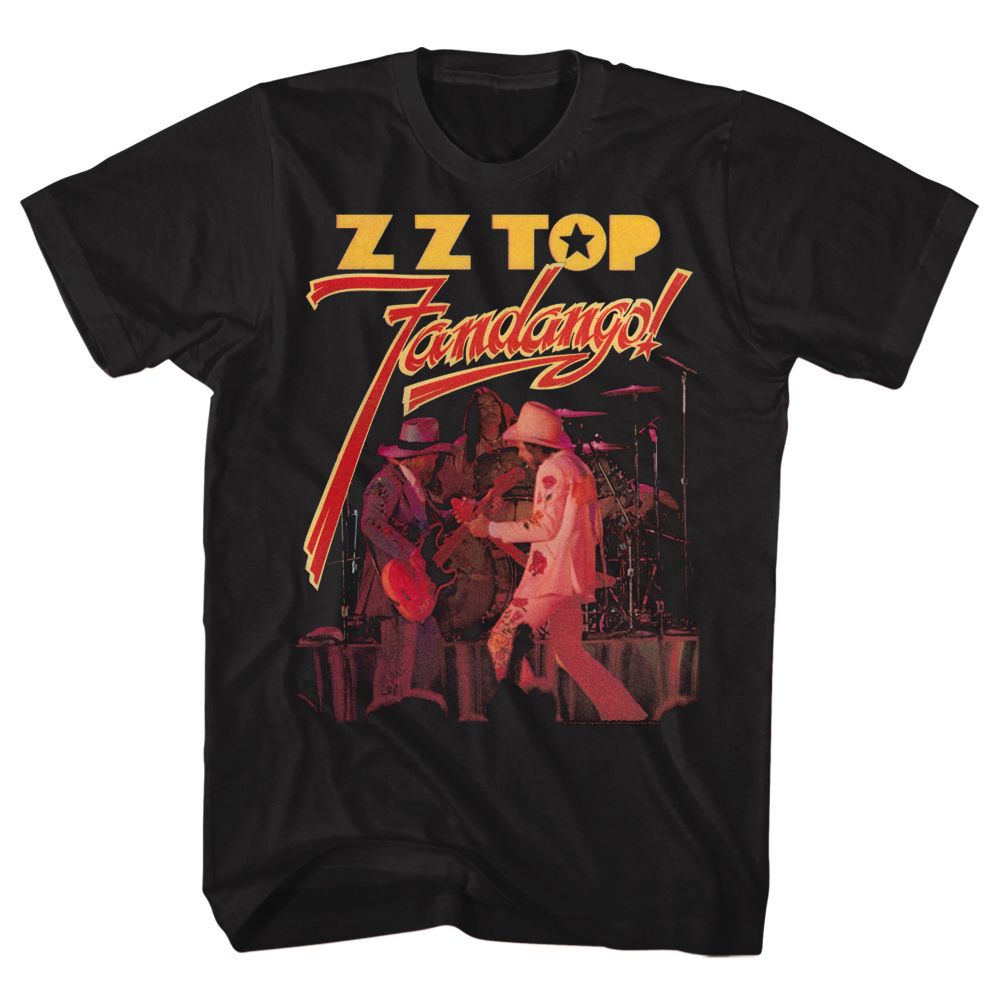 Black t-shirt with ZZ Top &