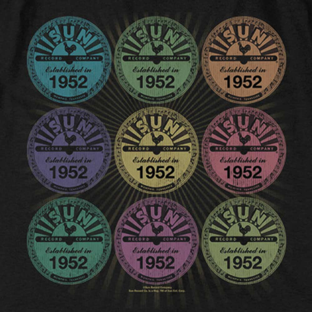 Premium SUN RECORDS T-Shirt, Rockin Color Block