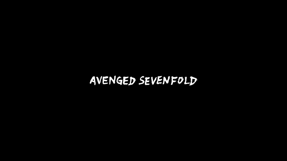 Avenged Sevenfold official wordmark in white on black