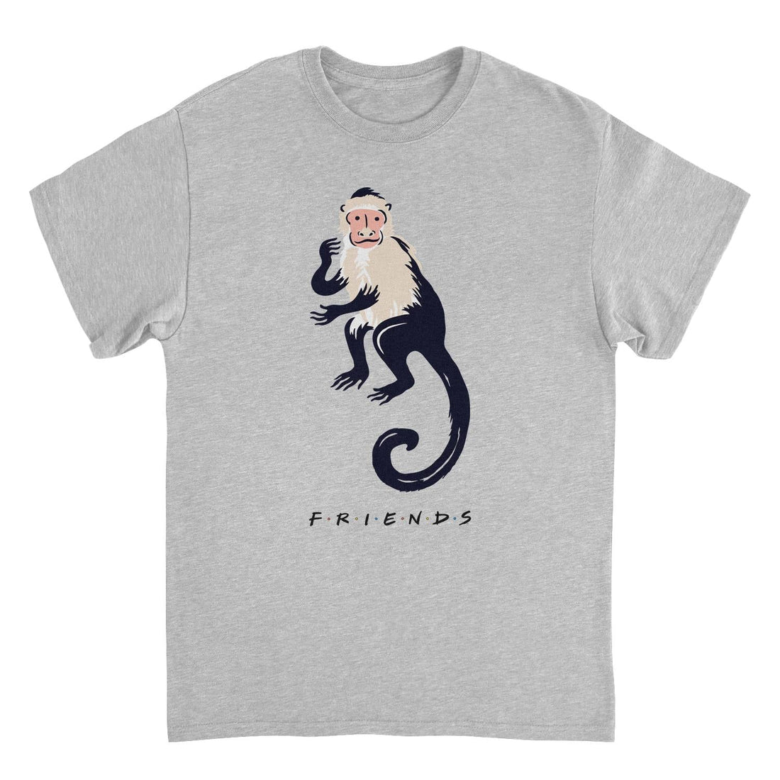 Friends Marcel the Monkey Sport Grey T-Shirt