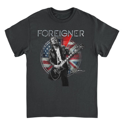 Foreigner Mick Jones Guitar Black T-Shirt