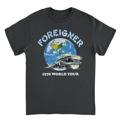 Foreigner 1978 World Tour Black T-Shirt