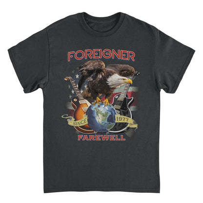 Foreigner Farewell Eagle Black T-Shirt