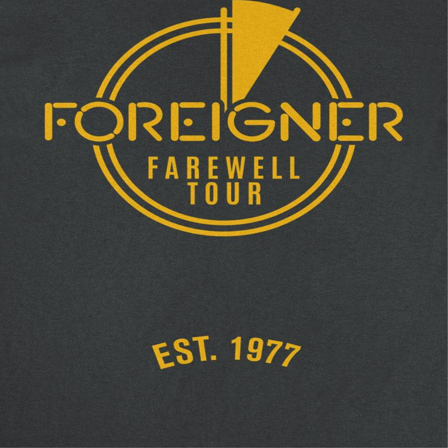 Foreigner Farewell Est 1977 Black T-Shirt