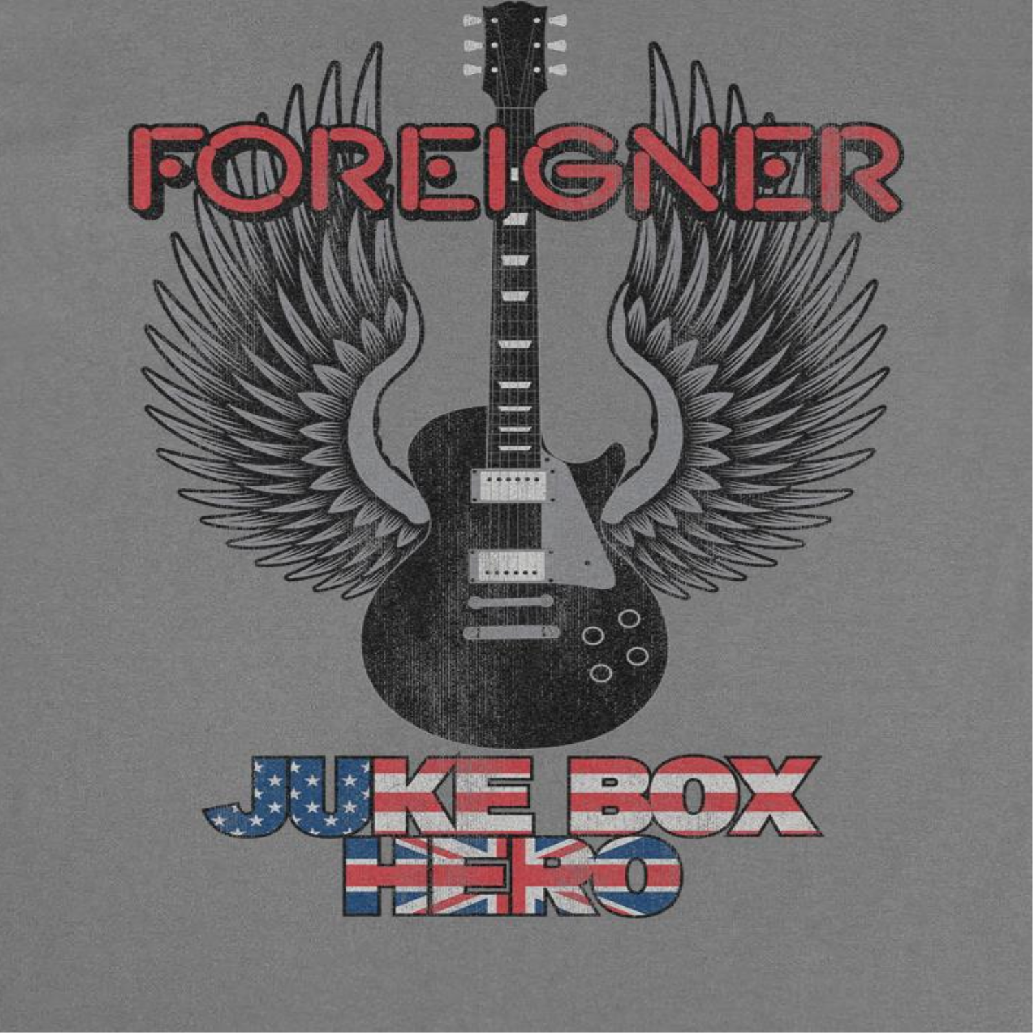 Foreigner JBH Guitar Charcoal T-Shirt