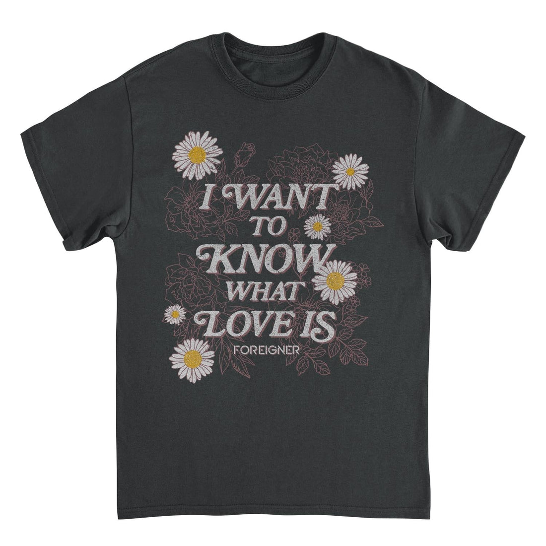 Foreigner I Want To Know Black T-Shirt