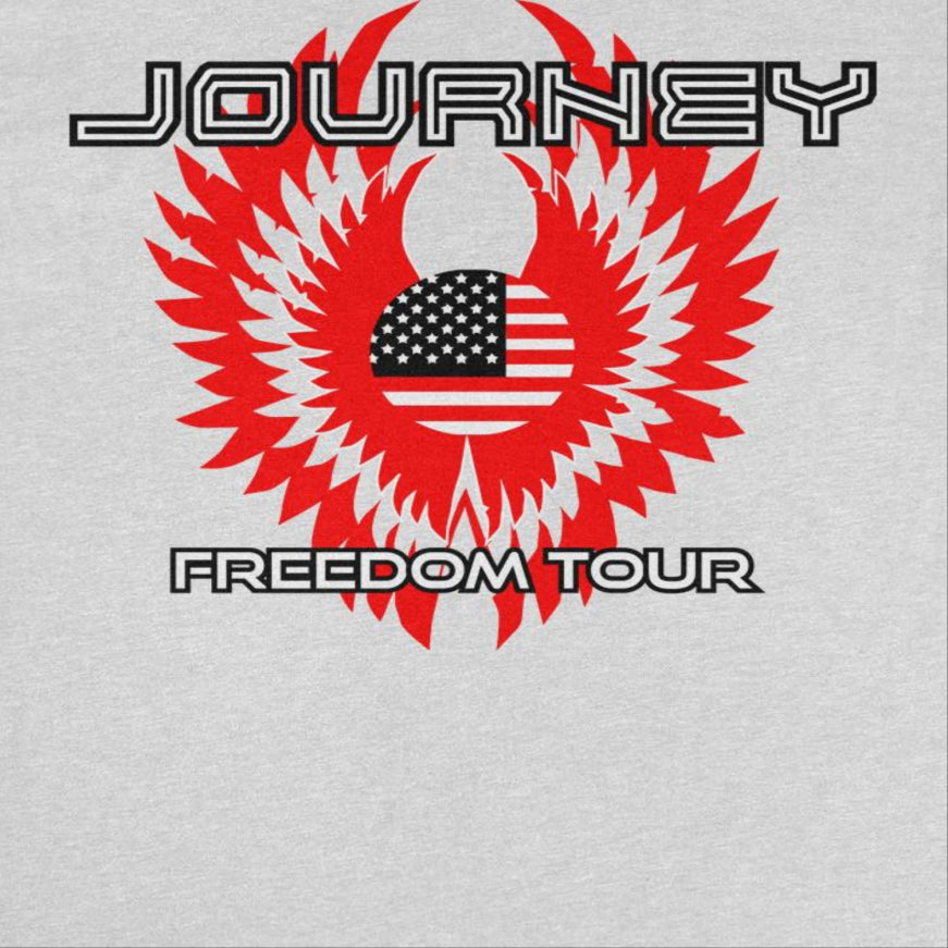 Journey Freedom Tour America Ash Grey T-Shirt