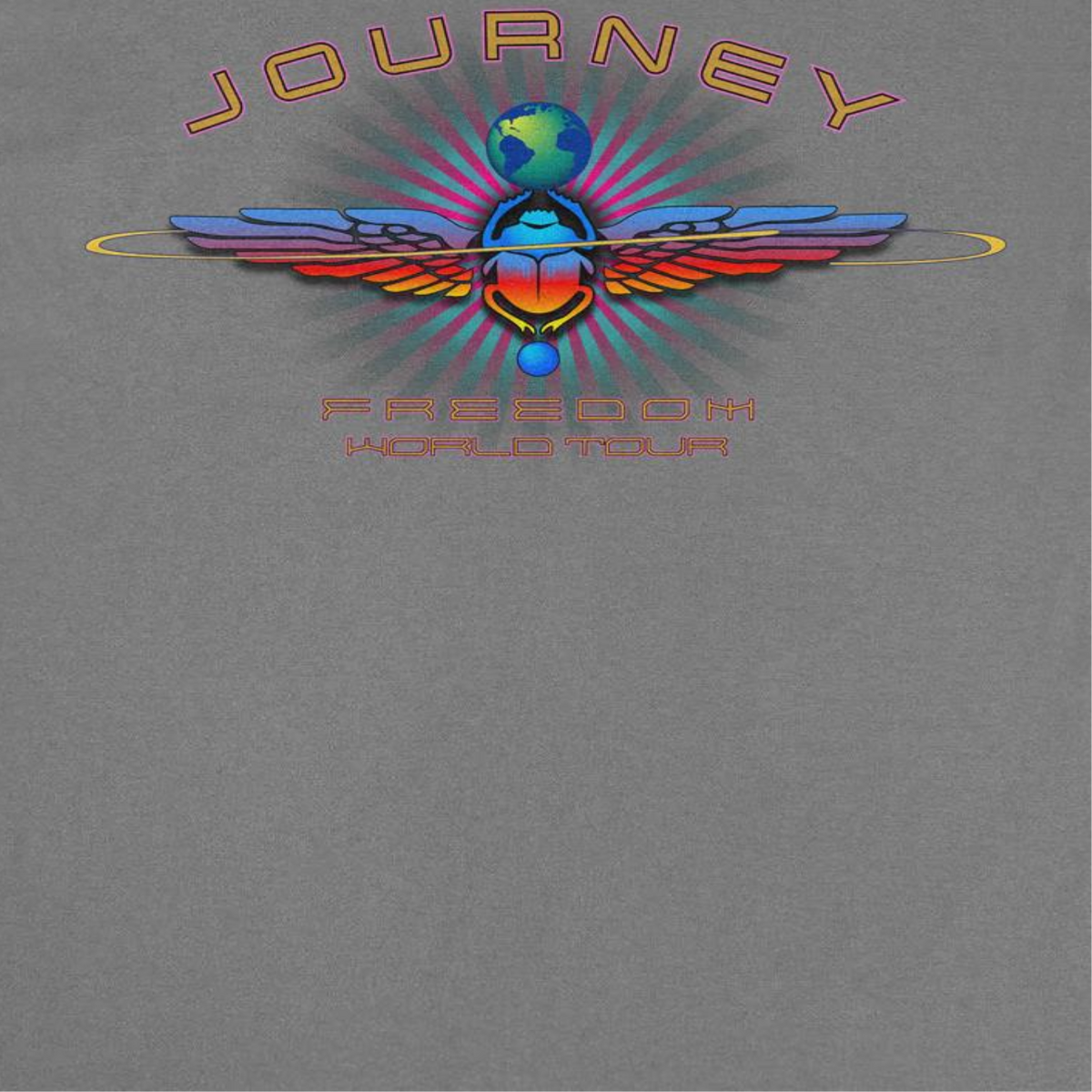 Journey Freedom World Tour Scarab Charcoal T-Shirt