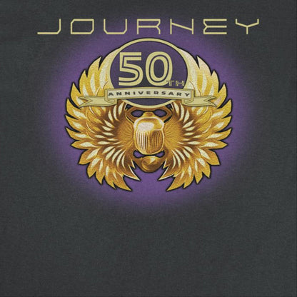 Journey 50th Anniversary Gold Scarab Black T-Shirt