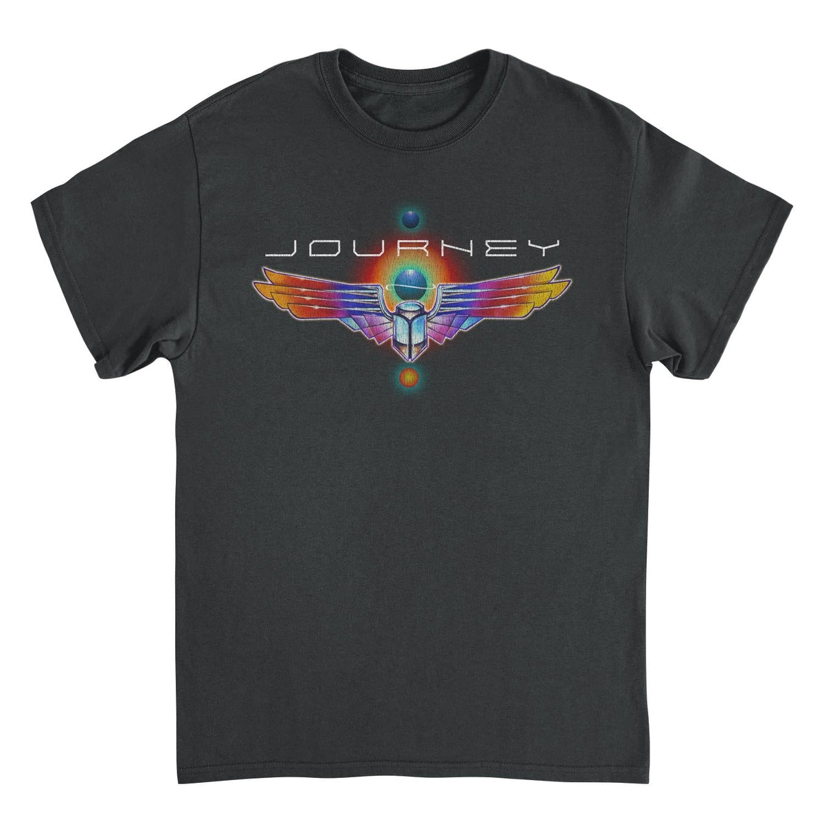 Journey Journey Logo Distress Scarab Black T-Shirt