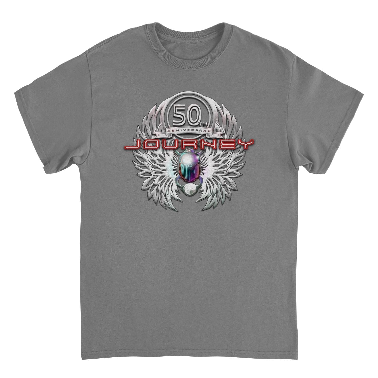 Journey Platinum Scarab 50th Anniversary Charcoal T-Shirt