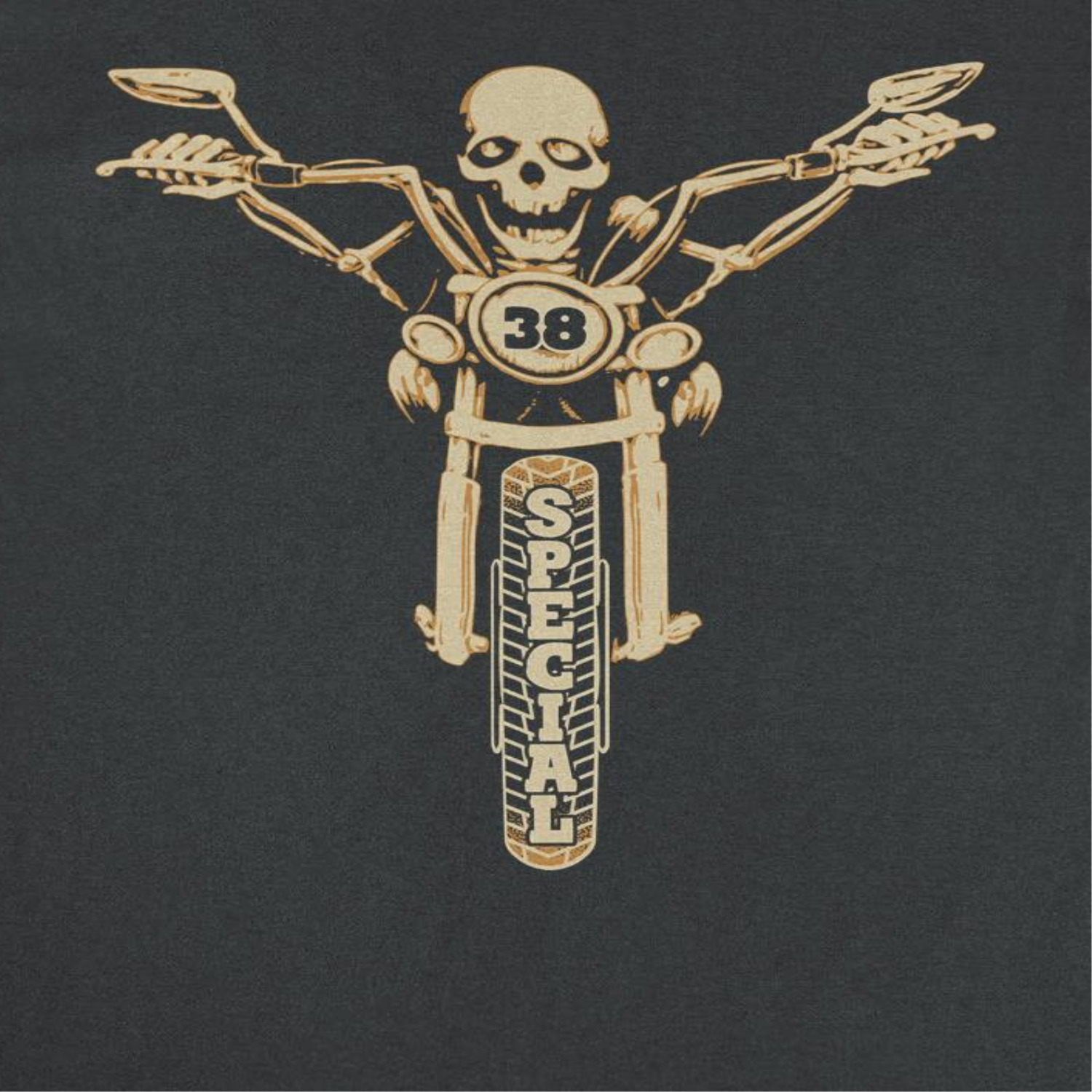 38 Special Skeleton on Bike T-Shirt