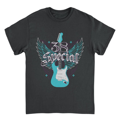 38 Special Teal Winged Guitar T-Shirt