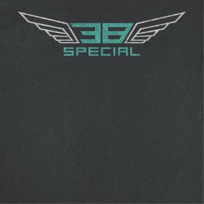 38 Special Wings White and Teal T-Shirt