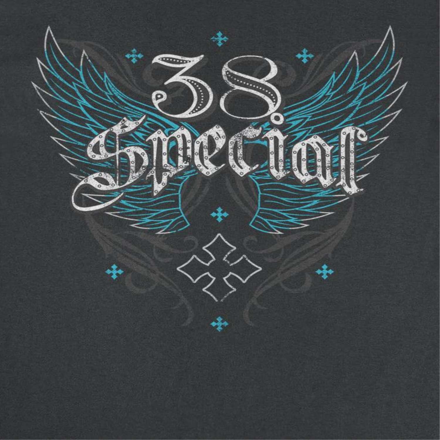 38 Special Blue Wings Logo T-Shirt