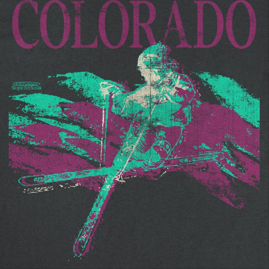 Skiing &amp; Snowboarding Colorado Black T-Shirt