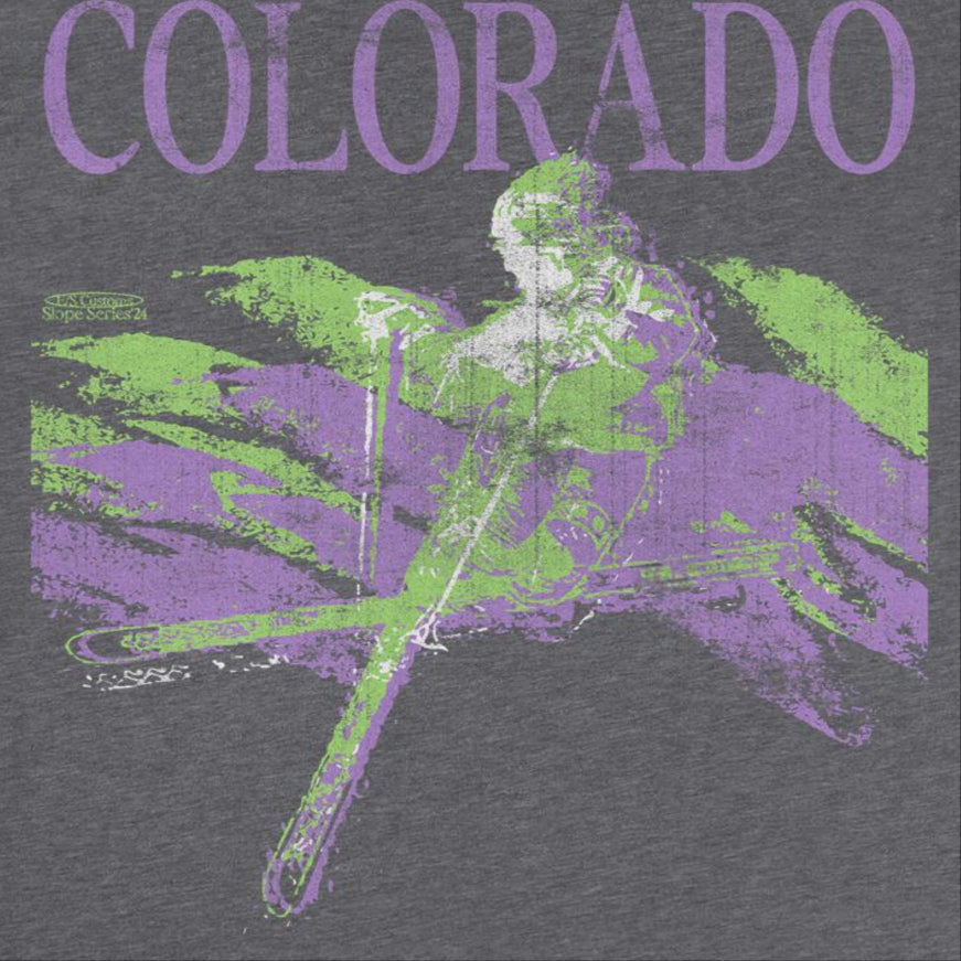 Ski Colorado Heather Charcoal T-Shirt